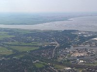 Nordsee 2017 Joerg (111)  Emden mit Blick auf den Industriehafen und Nationalpark Niedersächsisches Wattenmeer, Bildmitte die Ems
